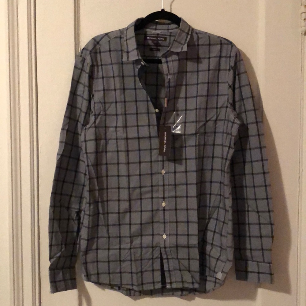 Michael Kors Men’s • Check Button Down
